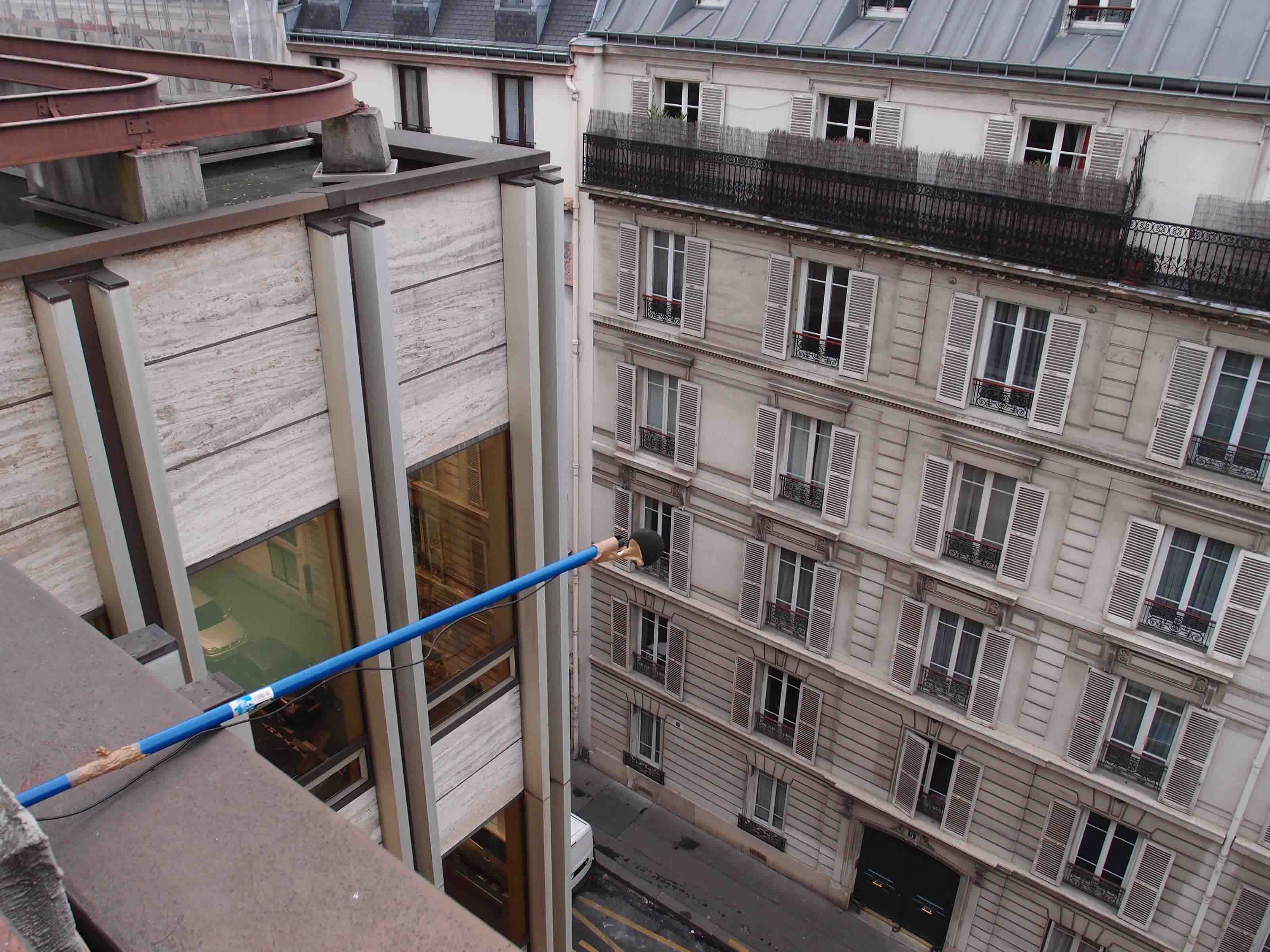 Mesure de bruit résiduel en toiture