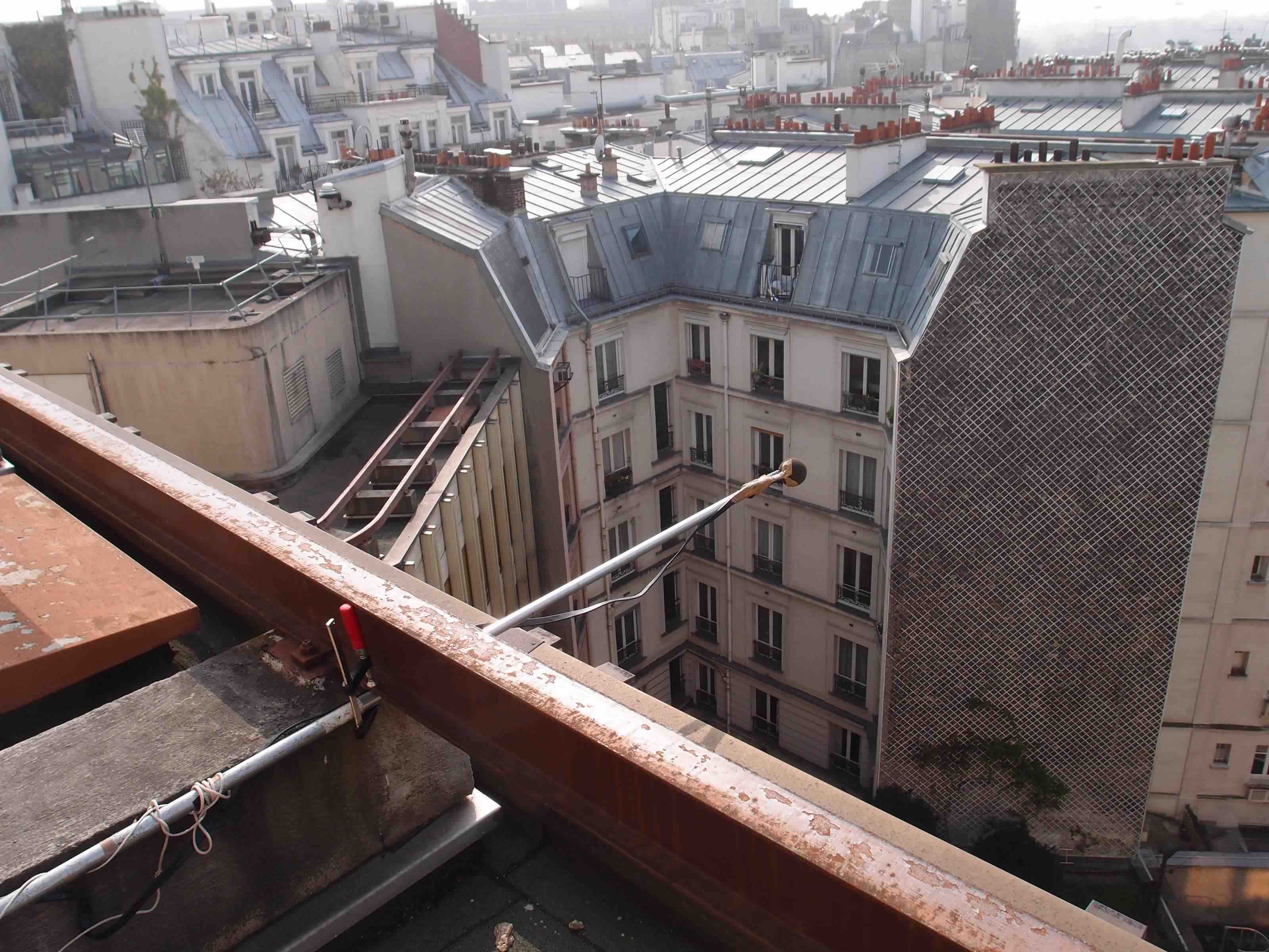 Mesure de bruit résiduel en toiture