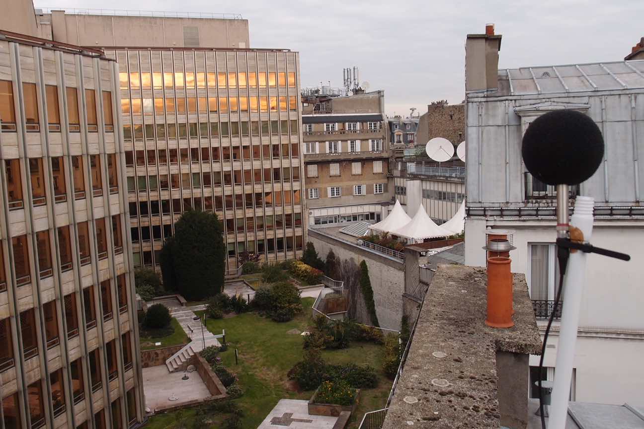 Mesure de bruit résiduel en toiture