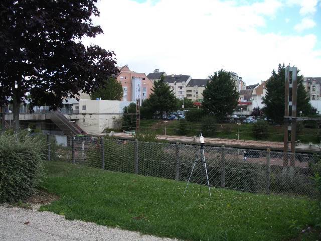 Mesures acoustiques en bordure des voies SNCF