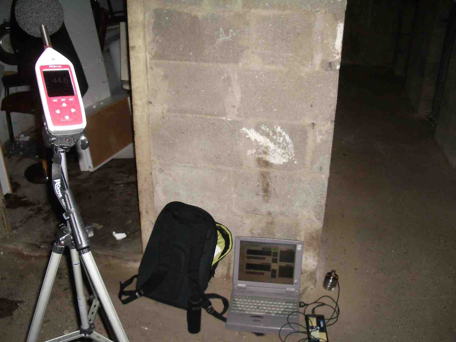 Mesure des vibrations au passage des trains